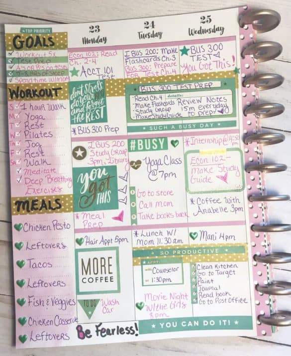 Genius Planner Layout Ideas To Be Crazy Organized At College & School