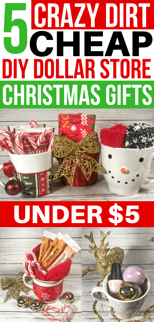 DIY Christmas gift mugs for $3 