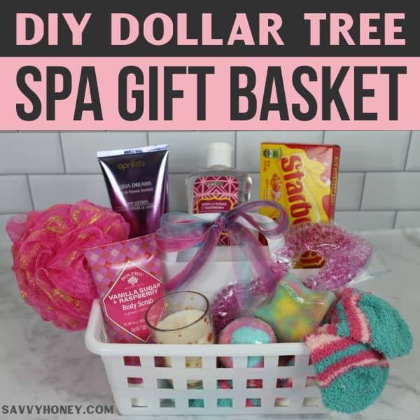 DIY Dollar Tree Gift Basket Idea - Savvy Honey