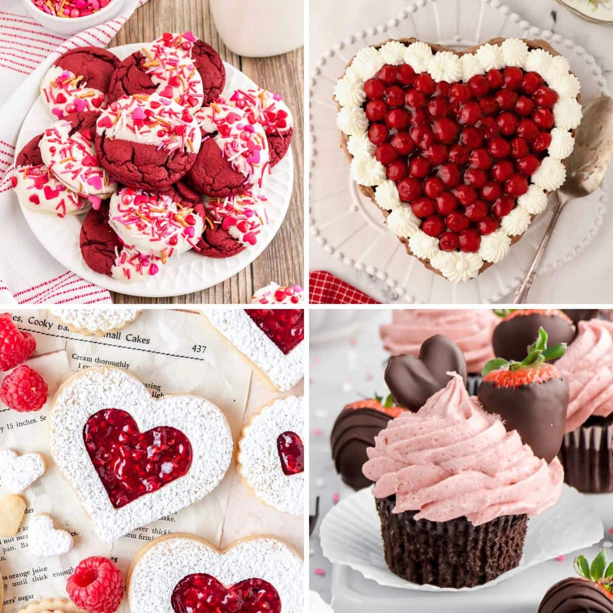 valentines day cookies and desserts